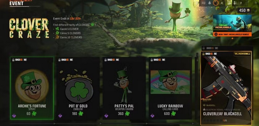 Click image for larger version

Name:	COD BO6 Clover Craze Event Guide.jpg
Views:	19
Size:	87.7 KB
ID:	4301